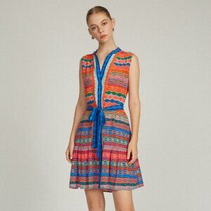 Saloni Tilly Dress in Rainbow Spectrum Size 6